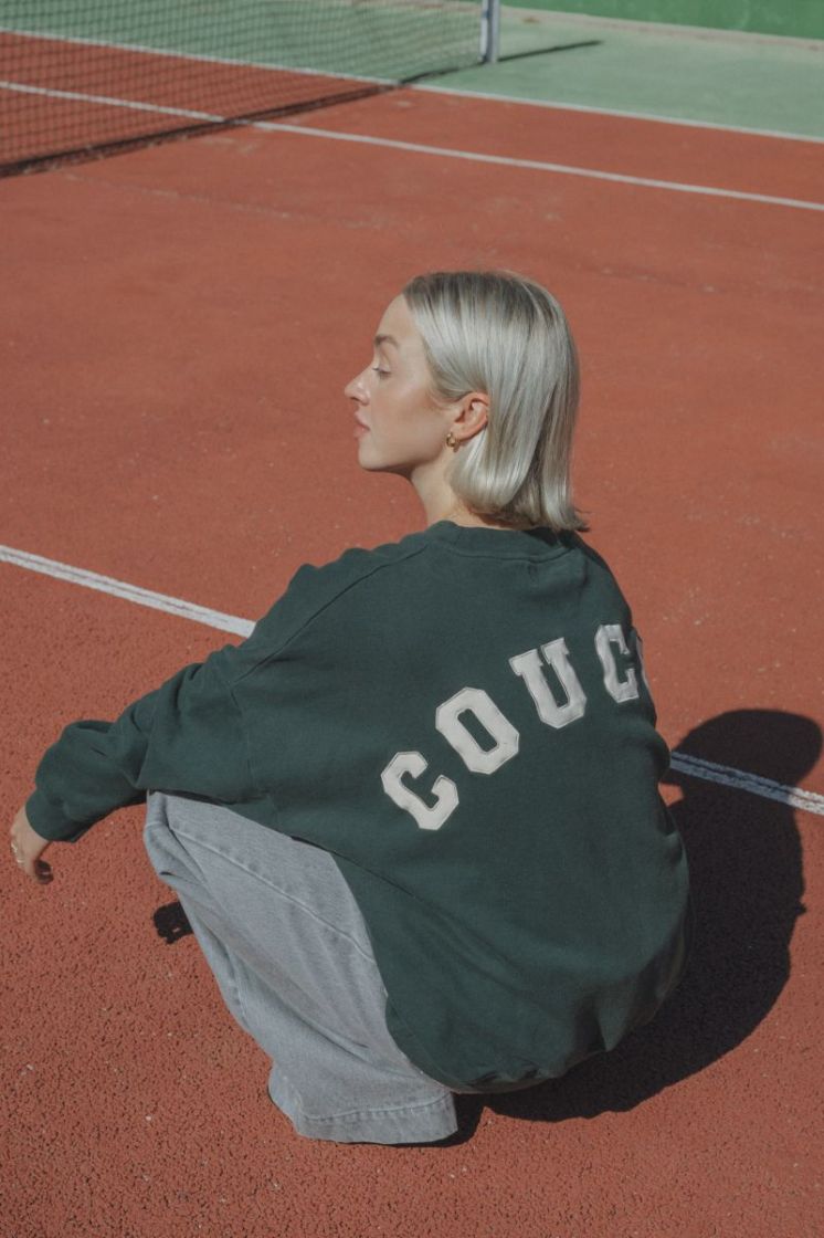 ONESIZE OVERSIZED SWEATER GREEN/ECRU