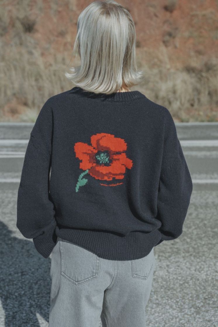 POPPY PRINT NAVY