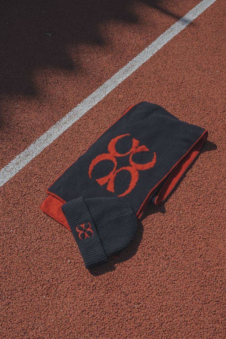 RED COUCOU LOGO NAVY