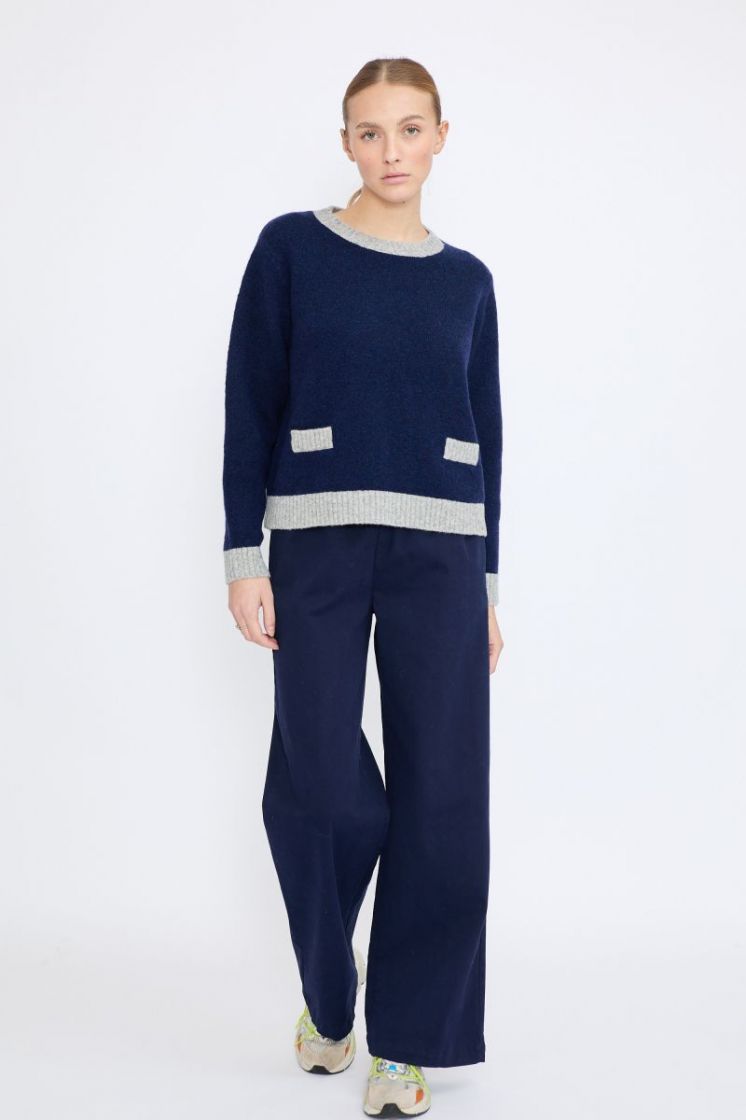 CHANEL BICOLOR CN 58 NAVY