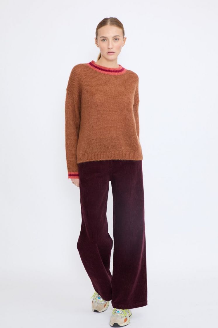 VELOURS RIB 28 MERLOT
