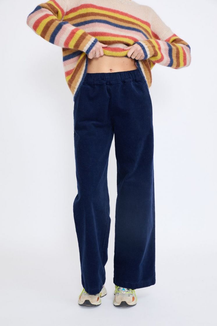 VELOURS RIB 58 NAVY