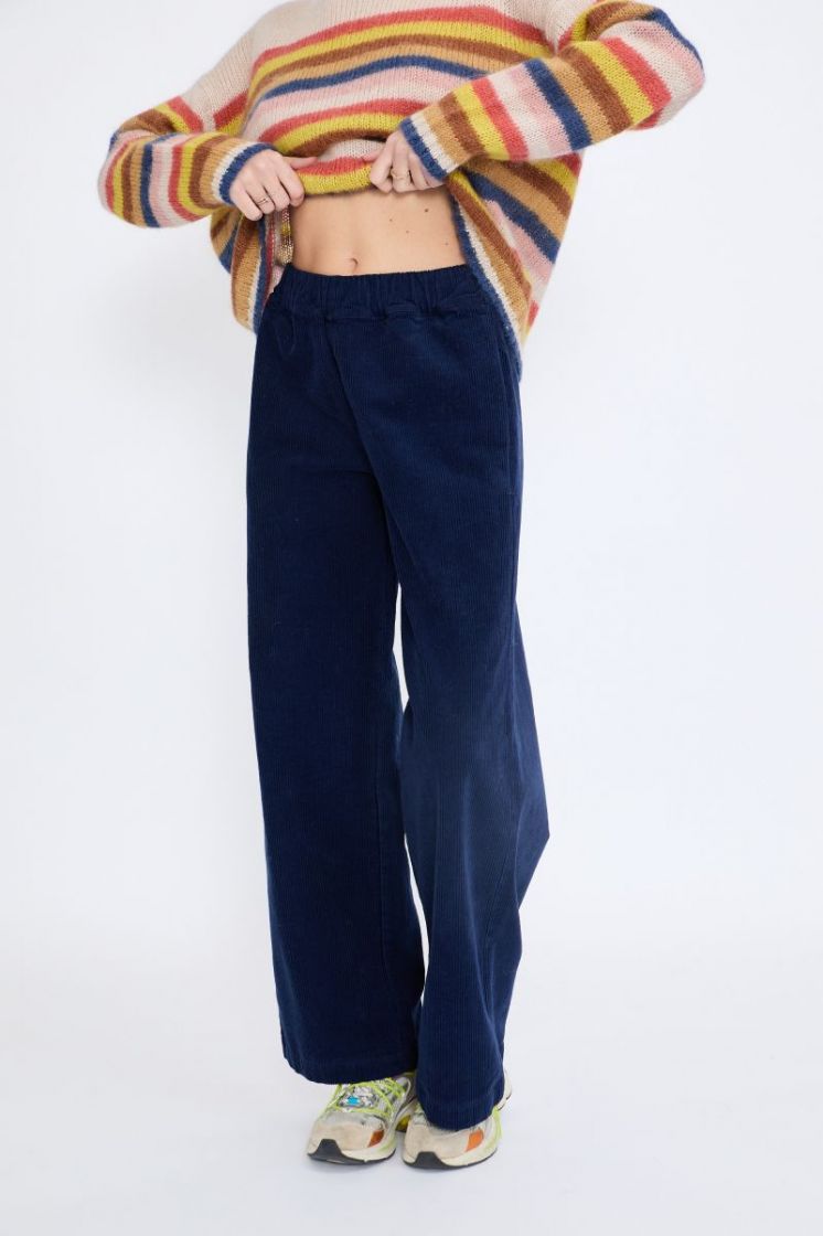 VELOURS RIB 58 NAVY