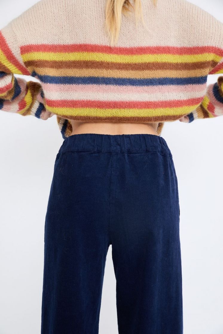 VELOURS RIB 58 NAVY