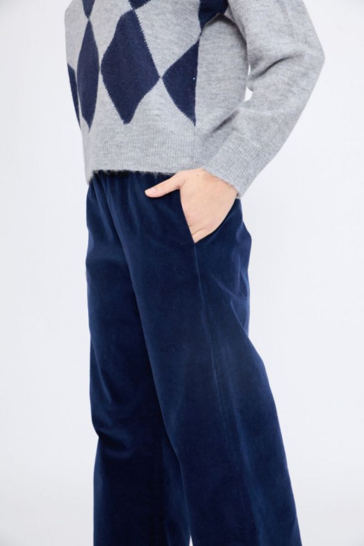VELOURS LIZ 58 NAVY