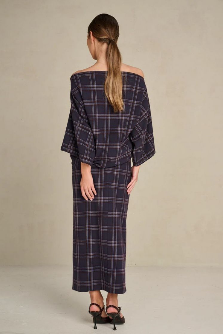 BOLD CHECK  NAVY