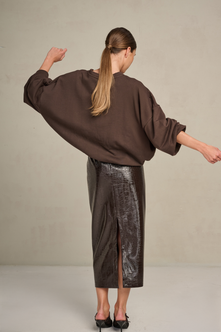 JERSEY SWEATER CHOCOLAT