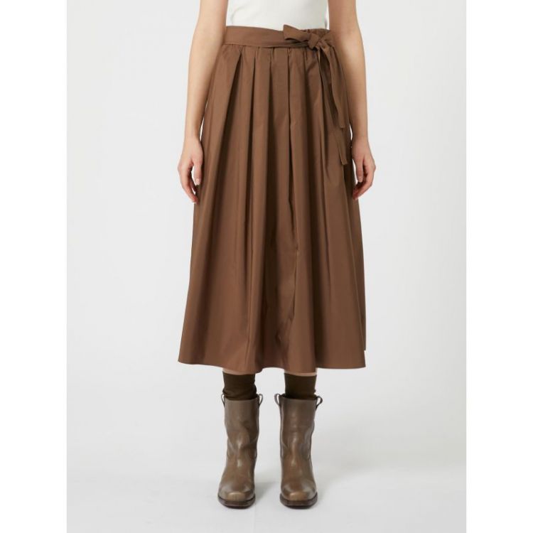 TAFTA MIDI SKIRT 019 CHOCOLA