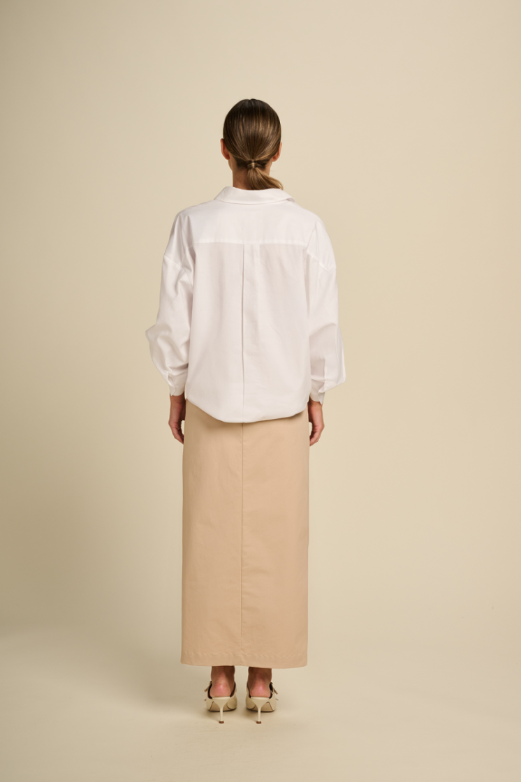 MIDI SKIRT BEIGE