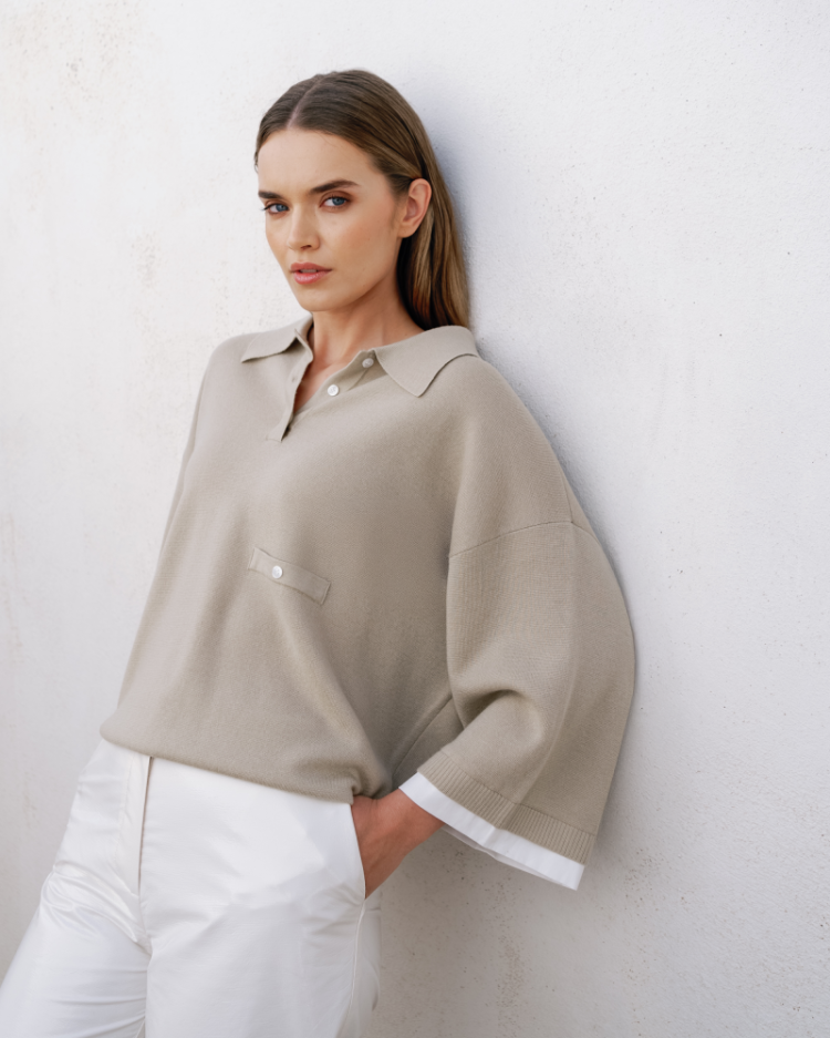 POLOKRAAG SS WITTE BIES SAFARI