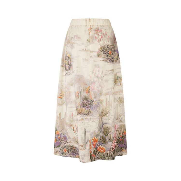 PRINTED SKIRT MIDI 860