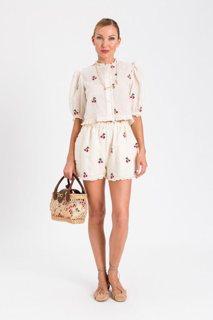 CHERRY LINNEN SHIRT 13577