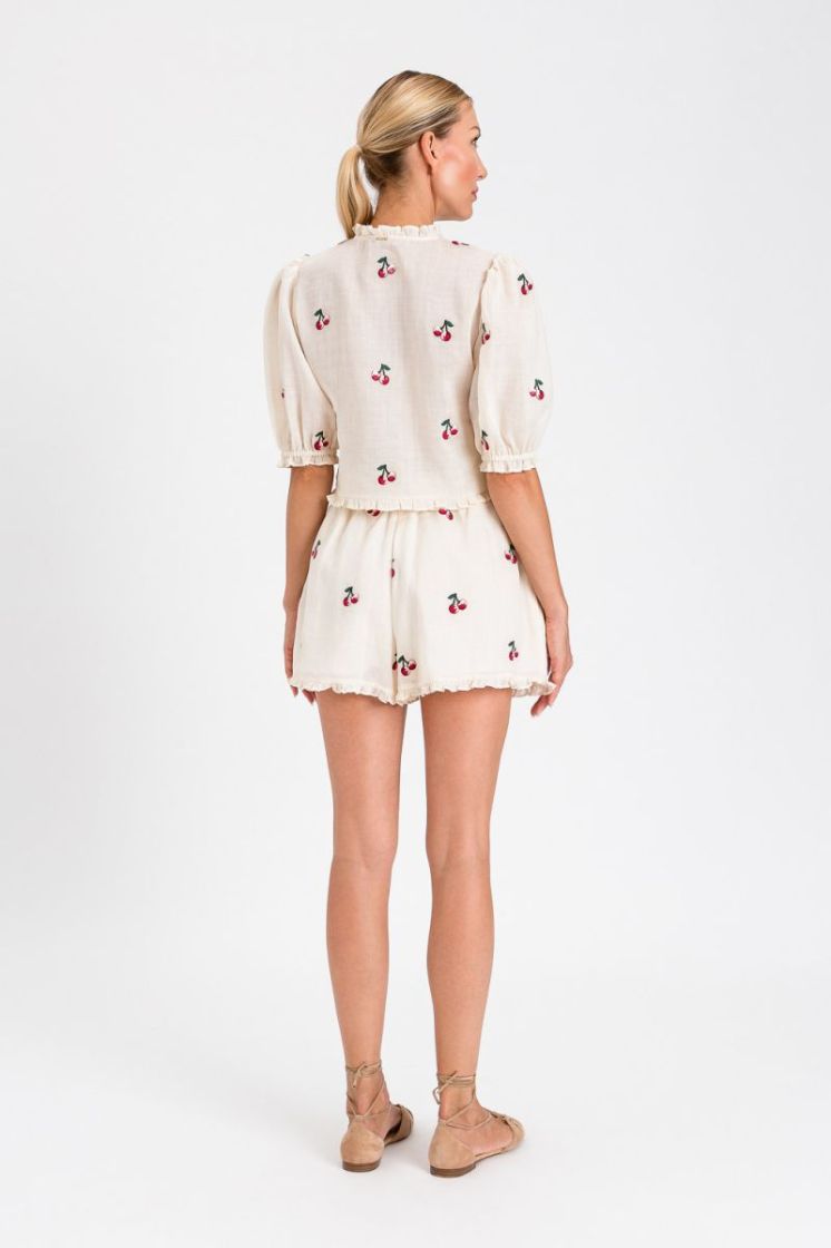 CHERRY LINNEN SHIRT 13577