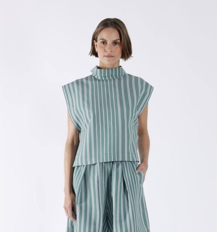 STRIPE ZM GREEN LT BLUE
