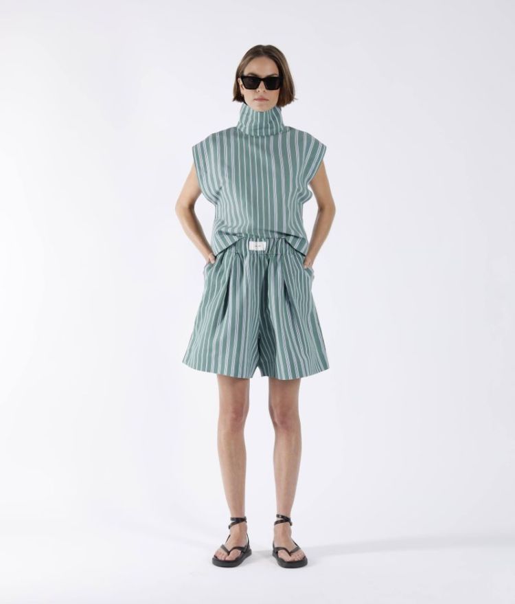 STRIPE ZM GREEN LT BLUE