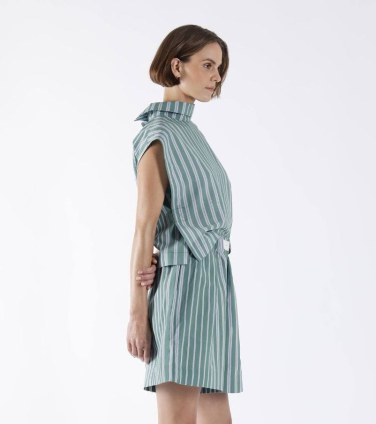 STRIPE ZM GREEN LT BLUE
