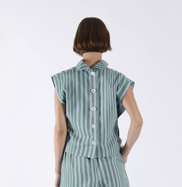 STRIPE ZM GREEN LT BLUE