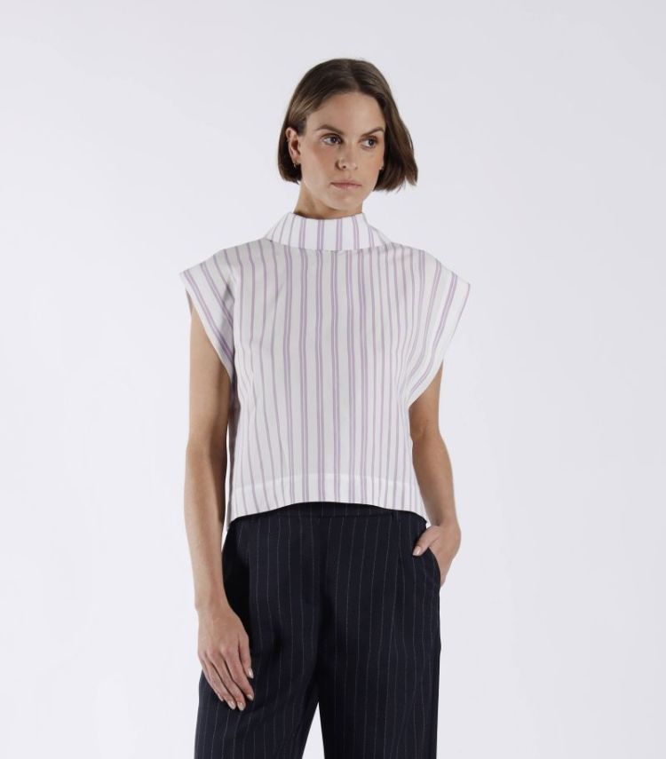 STRIPE ZM BORDEAUX WHITE