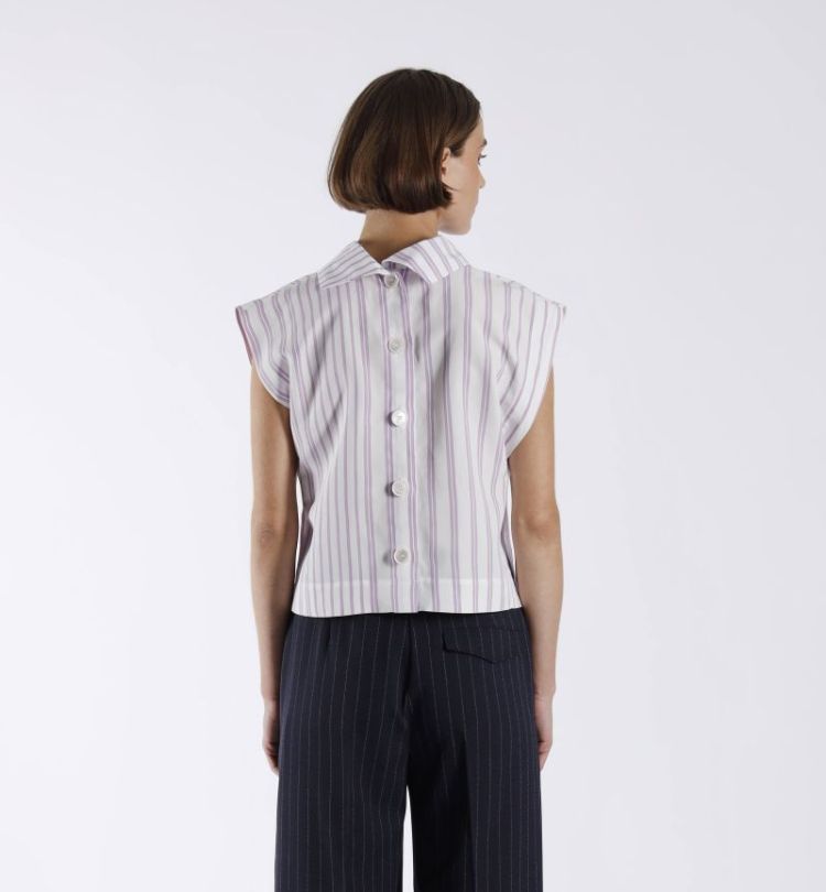STRIPE ZM BORDEAUX WHITE