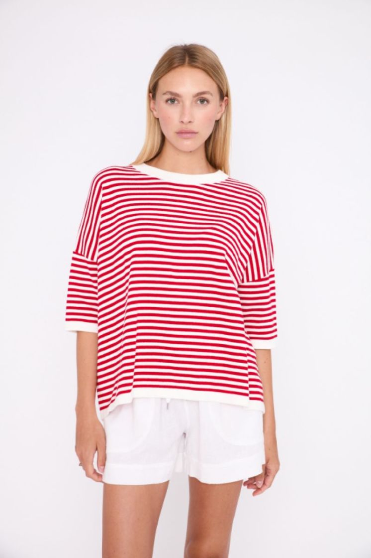 COTON STRIPE 10/25 OW RED