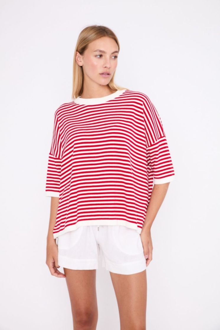 COTON STRIPE 10/25 OW RED
