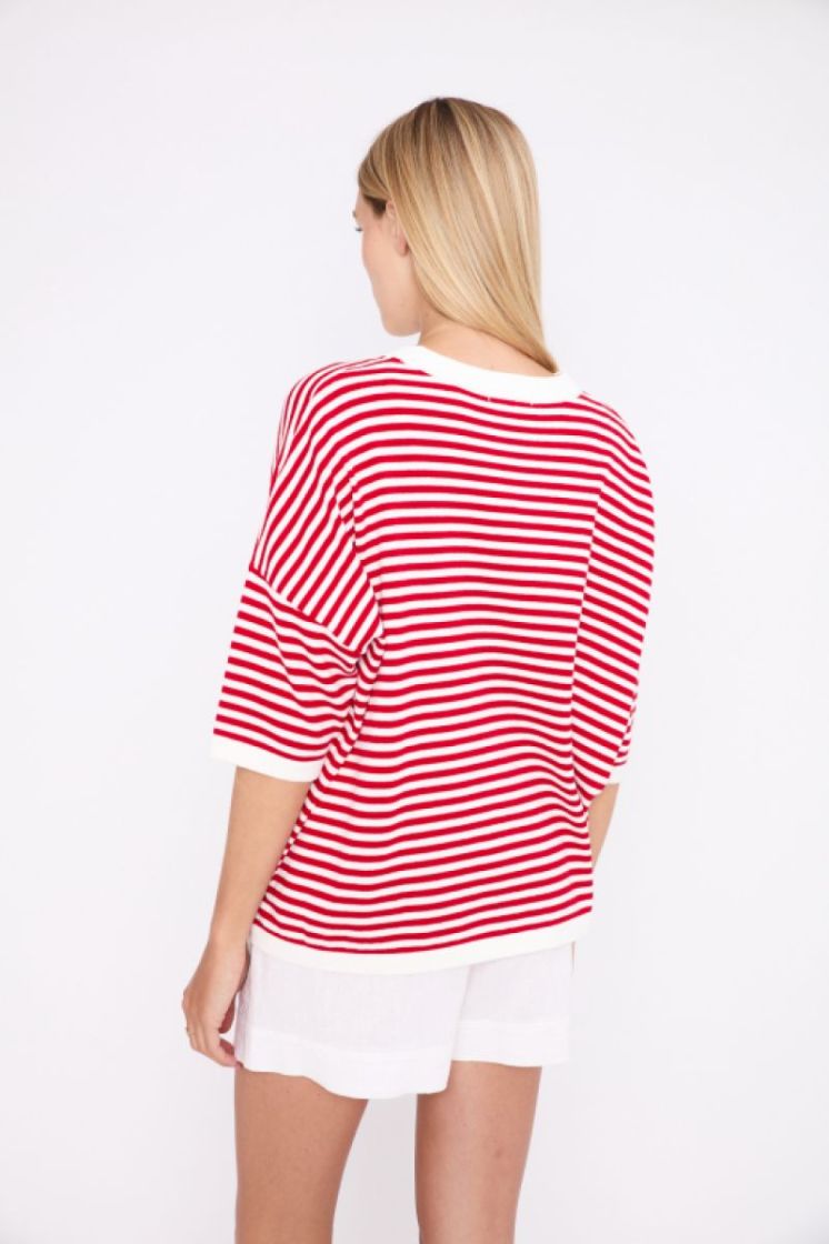 COTON STRIPE 10/25 OW RED