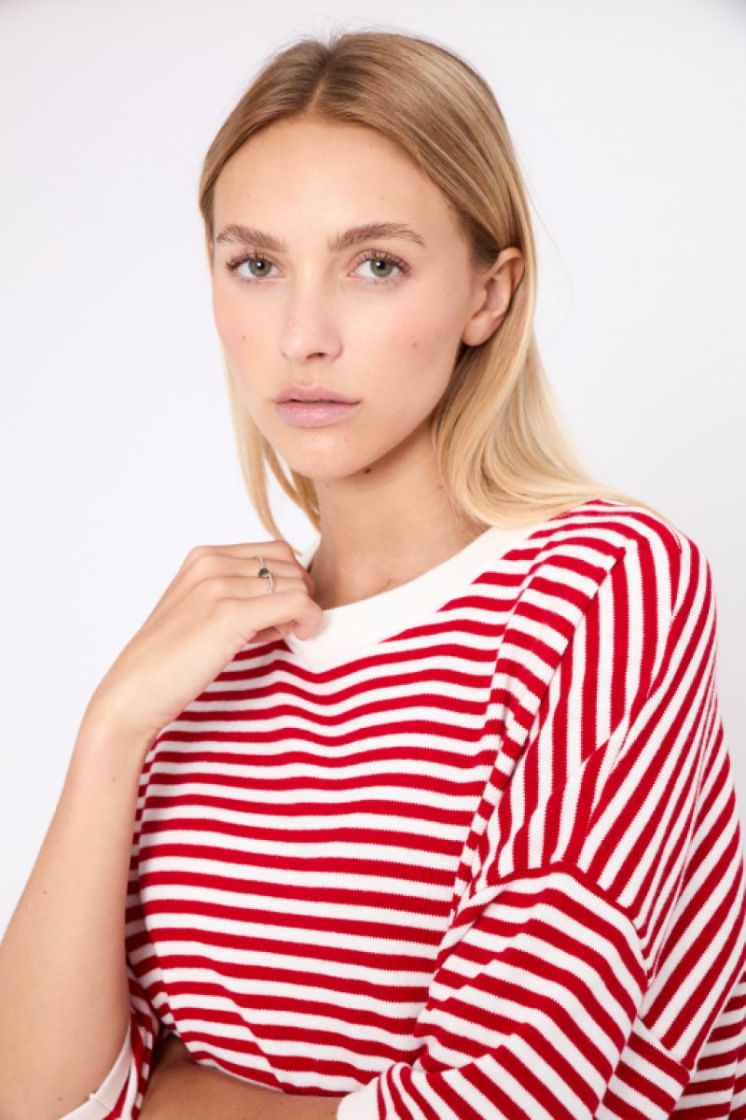COTON STRIPE 10/25 OW RED