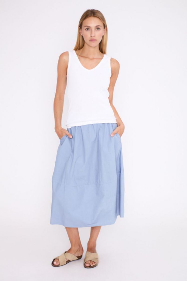 RIB TANK TOP V 01 WHITE