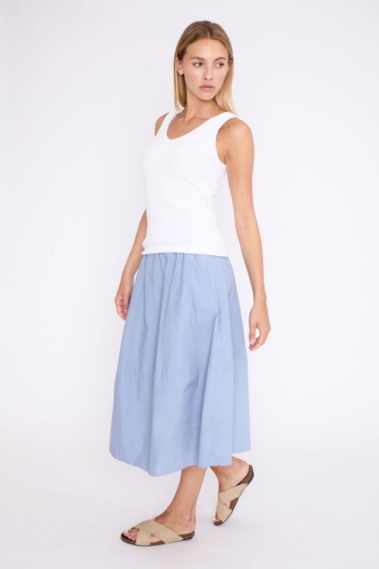 RIB TANK TOP V 01 WHITE
