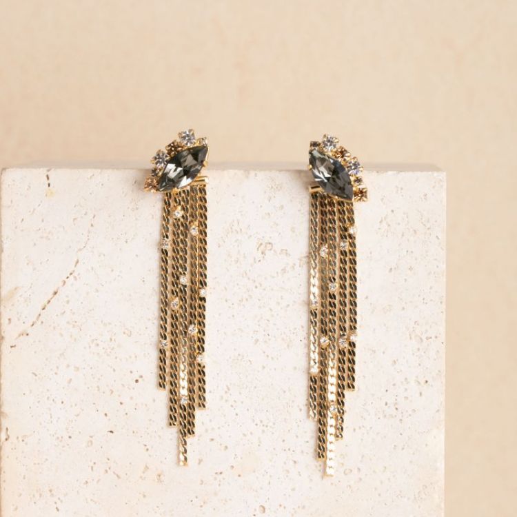 LONG EARRINGS BLACK DIAMOND