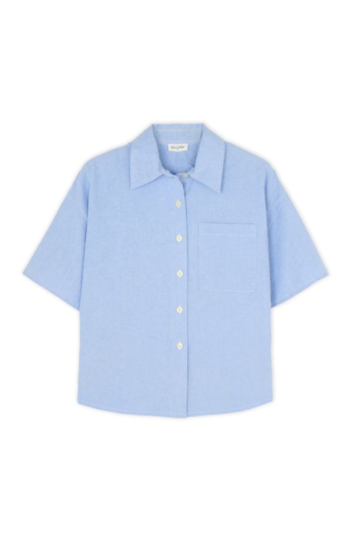 CHAMBRAY SS SHIRT AZURINE