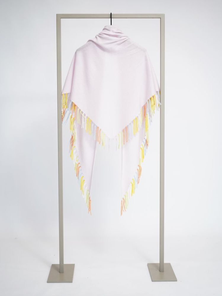 UNI SCARF FRANJES MULTI 452000 PINKY MU