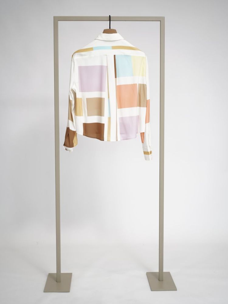 SILK PRINT SHIRT 262044 SANDPAST