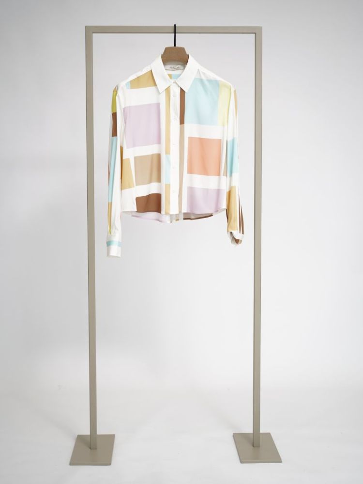 SILK PRINT SHIRT 262044 SANDPAST