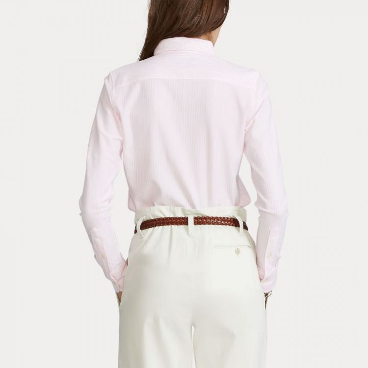 LS STR HEIDI LONG SLEEVE KNIT CARMEL PINK/WHI