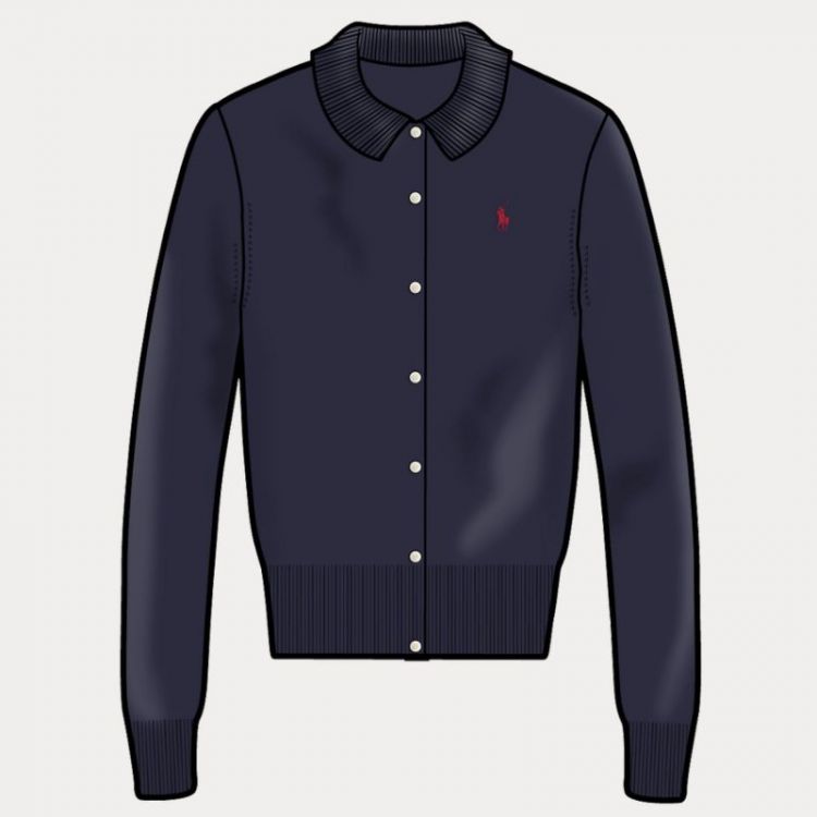 SWEATER CARDIGAN HUNTER NAVY