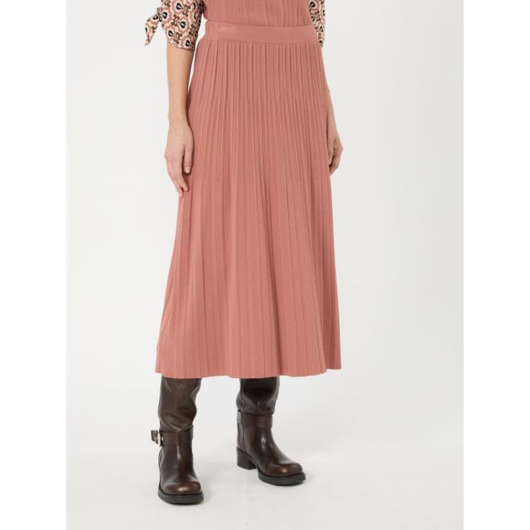PLISSE TRICOT MIDI SKIRT 002