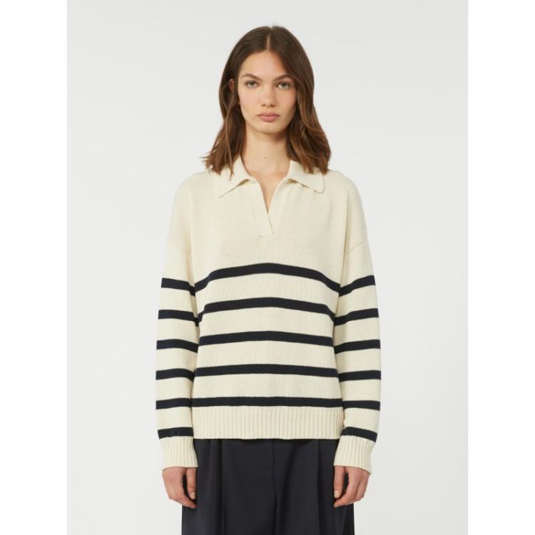 STRIPE POLOCOLLAR 011 ECRU/NY