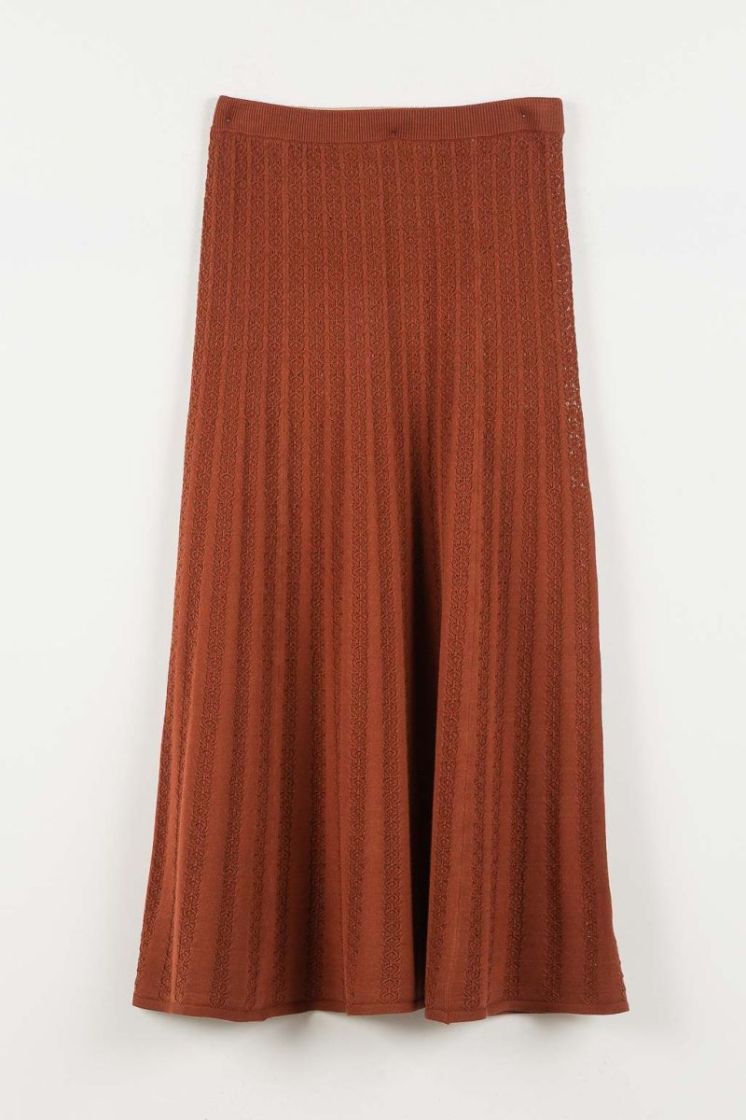 TRICOT AJOUR MIDI SKIRT 06501 TERR