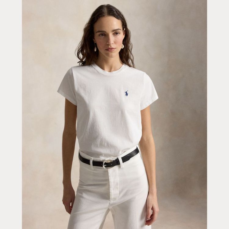 CLASSIC FIT COTON JERSEY TS WHITE