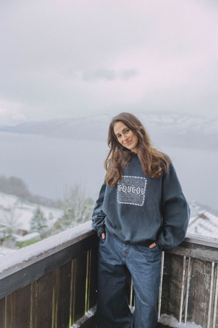 COUCOU PRINT FRONT NAVY