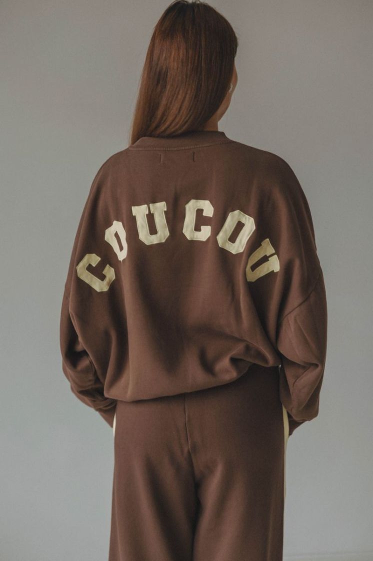 YELLOW LETTERS BROWN