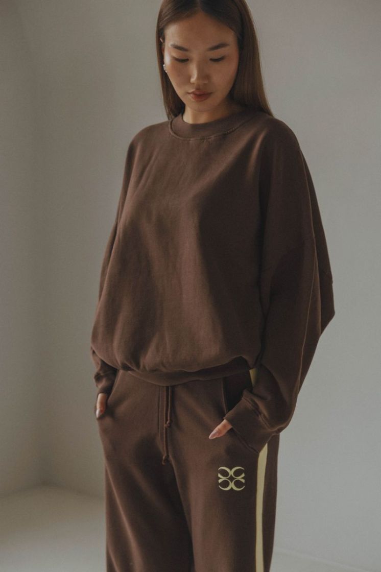 YELLOW LETTERS BROWN