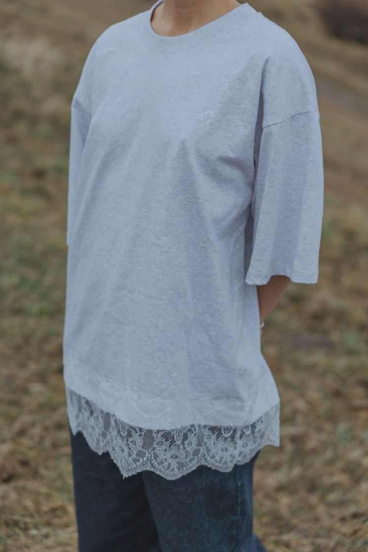LACE BORDER LTGREY