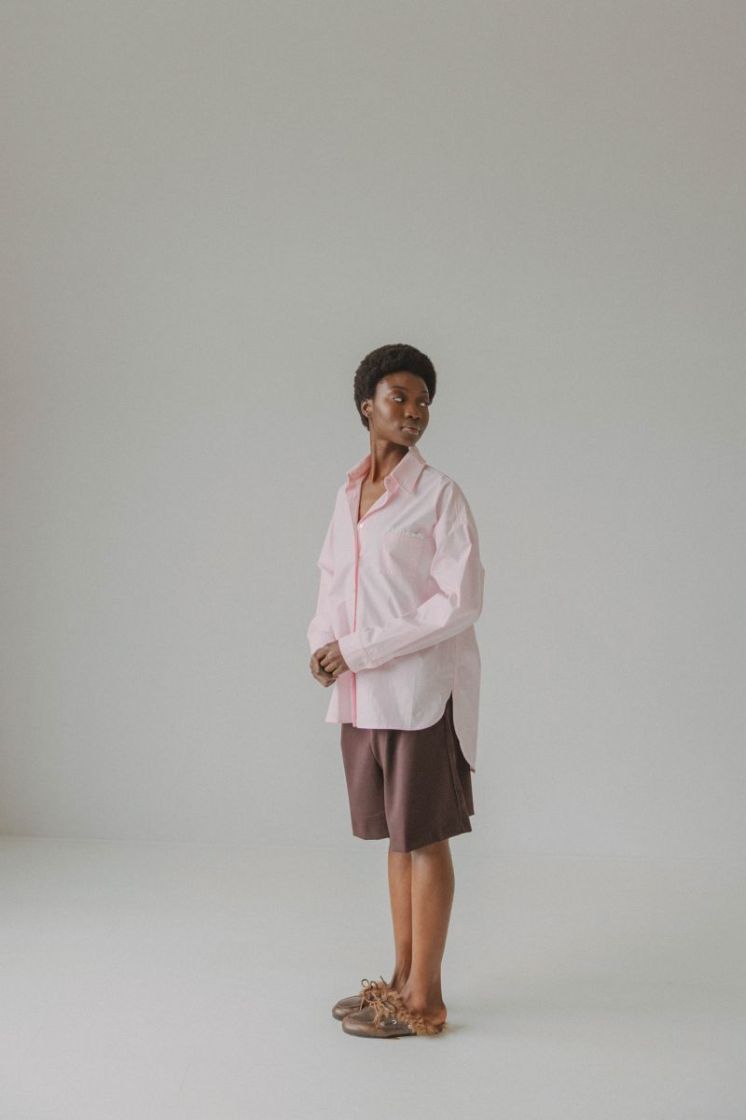 STRIPE LACE BABY PINK