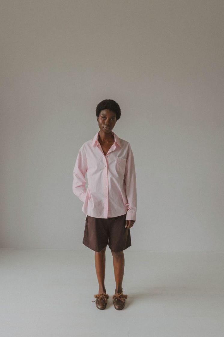 STRIPE LACE BABY PINK