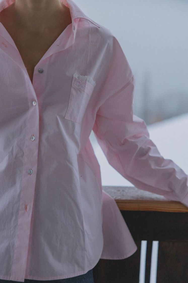 STRIPE LACE BABY PINK