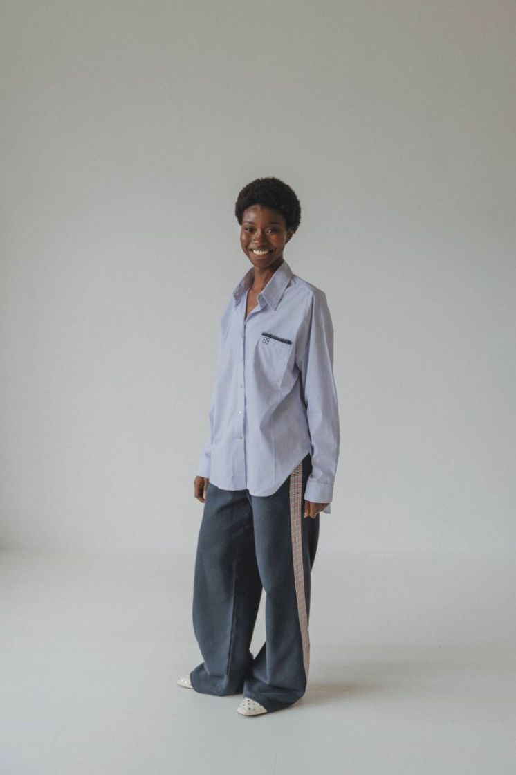 STRIPE LACE NAVY STRIPES