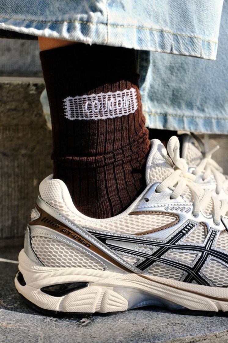 LACE LOGO BROWN WHITE