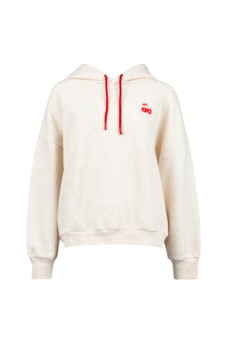 HOODIE SWEAT CHERRY ECRU MULTI